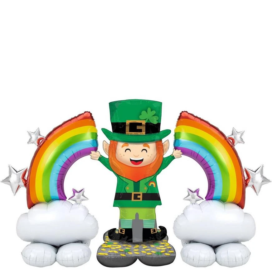 AirLoonz Leprechaun & Rainbow St. Patrick's Day Foil Balloon Set, 3pc 3 AirLoonz Leprechaun & Rainbow St. Patrick's Day Foil Balloon Set, 3pc