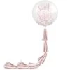 Rose Gold Sweet Sixteen Latex Confetti Balloon (24in) With Tail (5.25ft)