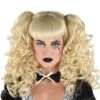 Platinum Blond Creepy Doll Wig -Party City 942179