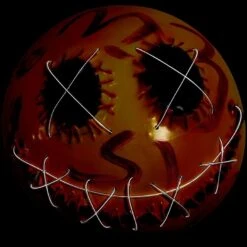 Light-Up Smiley Face Mask, 16in 7 Light-Up Smiley Face Mask, 16in -Party City 942607 02