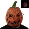 Adult Light-Up Menacing Jack-o'-Lantern Latex Mask -Party City 942622