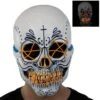 Adult Light-Up El Catrin Skull Latex Mask -Party City 942623