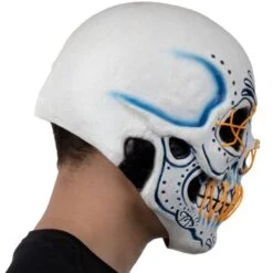 Adult Light-Up El Catrin Skull Latex Mask -Party City 942623 02