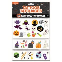 Friendly Halloween Temporary Tattoos, 50pc