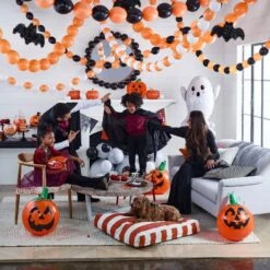 Floating Ghost Halloween Cluster Balloon, 24in X 40in -Party City 943332 02