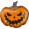Scary Halloween Jack-o'-Lantern Foil Balloon, 29in X 27in 2 Scary Halloween Jack-o'-Lantern Foil Balloon, 29in X 27in -Party City 947809