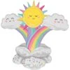 Stackerz™ Sun, Clouds & Rainbows Foil Balloon, 45in -Party City 954474