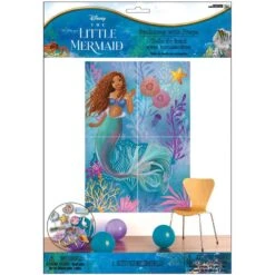 The Little Mermaid Paper & Cardstock Photo Booth Kit, 4.9ft X 5.4ft - Movie 2023 -Party City 960384 04