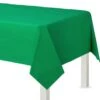 Festive Green Plastic Table Cover -Party City C10691 festive green
