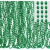Metallic Green Bead Necklaces 50ct -Party City C183725 festive green