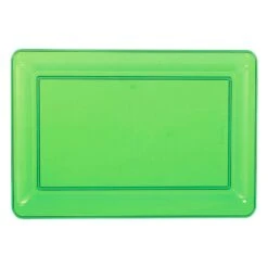 Kiwi Green Plastic Rectangular Platter