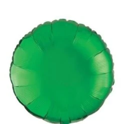 Festive Green Round Balloon, 17in