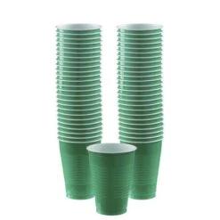 Festive Green Plastic Tableware Kit For 100 Guests -Party City C812483 festive green 05