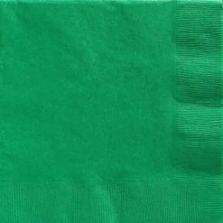Festive Green Paper Dinner Napkins, 7.5in, 40ct