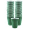 Festive Green Plastic Cups, 16oz, 50ct -Party City C920100 festive green