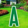 Festive Green Letter (A) Corrugated Plastic Yard Sign, 30in