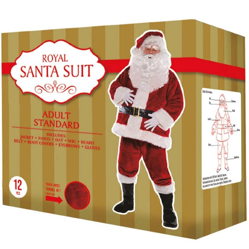 Adult Royal Santa Suit, 12pc 6 Adult Royal Santa Suit, 12pc - Image 4