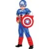 Toddler Boys Captain America Muscle Costume Classic -Party City P590726