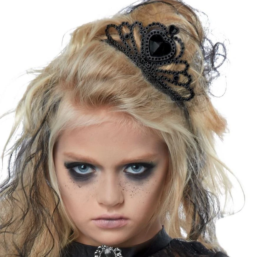 Girls Dark Princess Costume 4 Girls Dark Princess Costume - Image 2