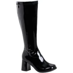 Womens Black Go-Go Boots