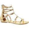 Womens Gold Athena Gladiator Sandals -Party City P794518