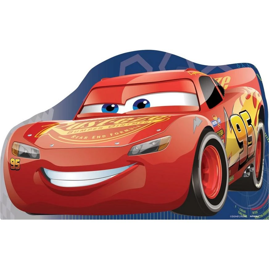 Lightning McQueen Cardboard Cutout, 34in X 21.5in - Cars 3 3 Lightning McQueen Cardboard Cutout, 34in X 21.5in - Cars 3