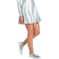 Adult Silver Alien Dress 7 Adult Silver Alien Dress -Party City P908986 02
