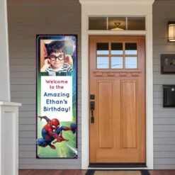 Custom Spider-Man Webbed Wonder Photo Vertical Banner