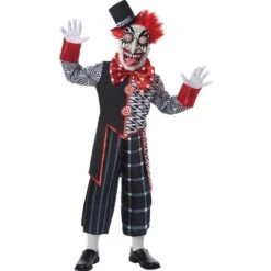 Googly Eyes Krazy Klown Costume For Kids 
