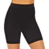 Black High-Waist Mid-Thigh Shapewear Shorts For Adults -Party City P923919