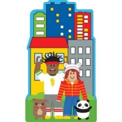 Party Town Cardboard Cutout, 3ft