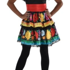 Kids' Rainbow Day Of The Dead Costume -Party City P941094 02