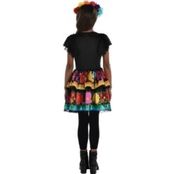 Kids' Rainbow Day Of The Dead Costume -Party City P941094 03
