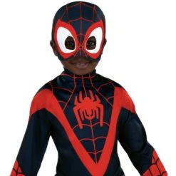 AMSCAN Kids' Miles Morales Spider-Man Costume - Marvel Spidey & His Amazing Friends -Party City P941235 01