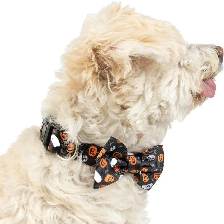 Halloween Icons Bow Tie Dog Collar 4 Halloween Icons Bow Tie Dog Collar - Image 2