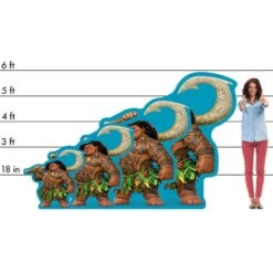 Maui Cardboard Cutout, 3ft - Disney Moana -Party City P945827 01
