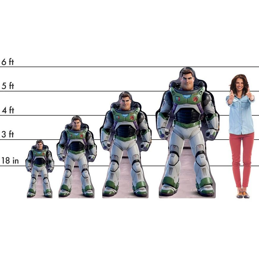 Buzz Lightyear Pose 2 Cardboard Cutout, 3ft - Pixar Lightyear 4 Buzz Lightyear Pose 2 Cardboard Cutout, 3ft - Pixar Lightyear - Image 2
